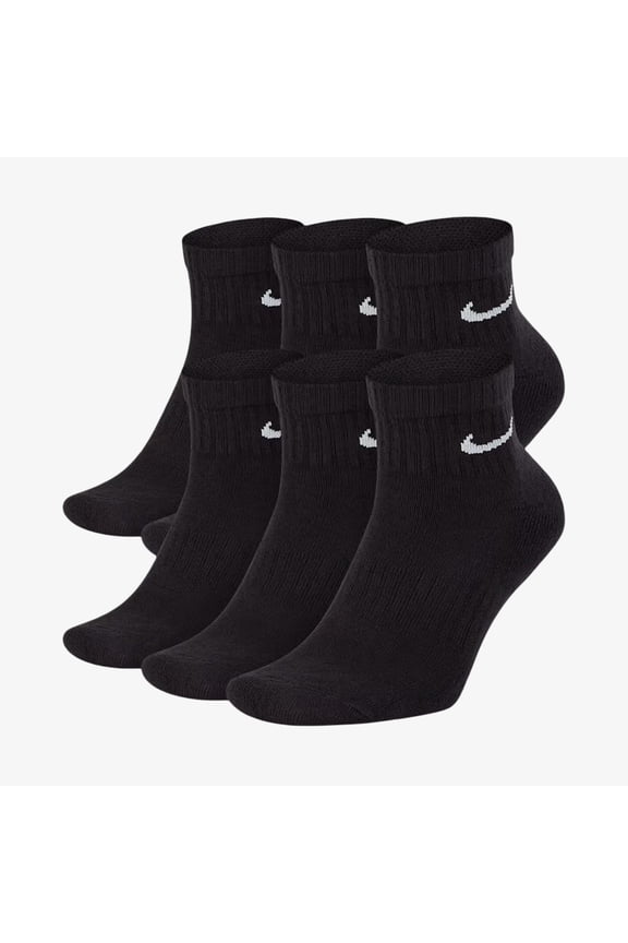 Dri-FIT Everyday Cushioned Mid Socks (6 Pack) Black
