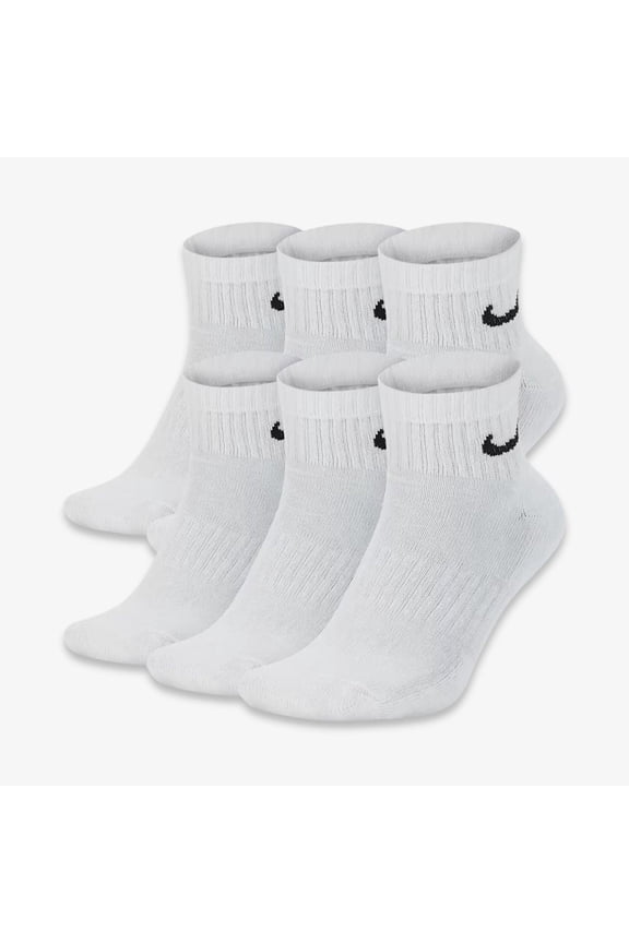 Dri-FIT Everyday Cushioned Mid Socks (6 Pack) White