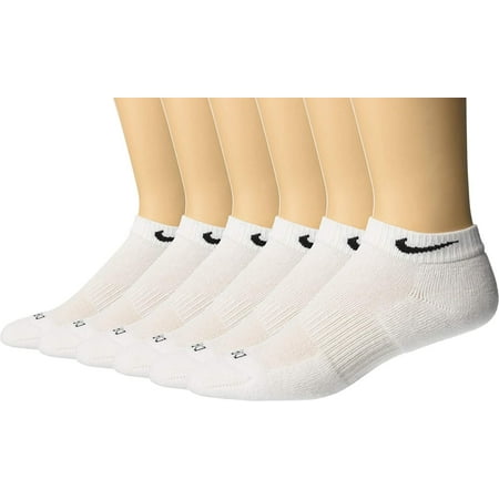 Men's Nike 6-pack Everyday Plus Cushion Low-Cut Training Socks SIZE 8-12 (LARGE)