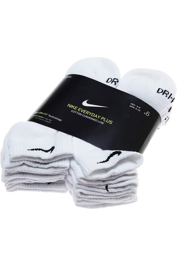 Dri-FIT Everyday Plus Cushion Training Low Socks 6 Pack