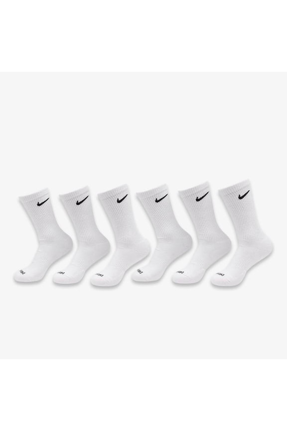 Dri-FIT Everyday Plus Cushioned High Training Crew Socks (6 Pack) White