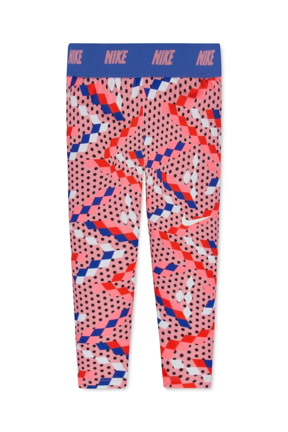 Dri-FIT Geo-Print Capri Leggin (Bright Melon, 6)