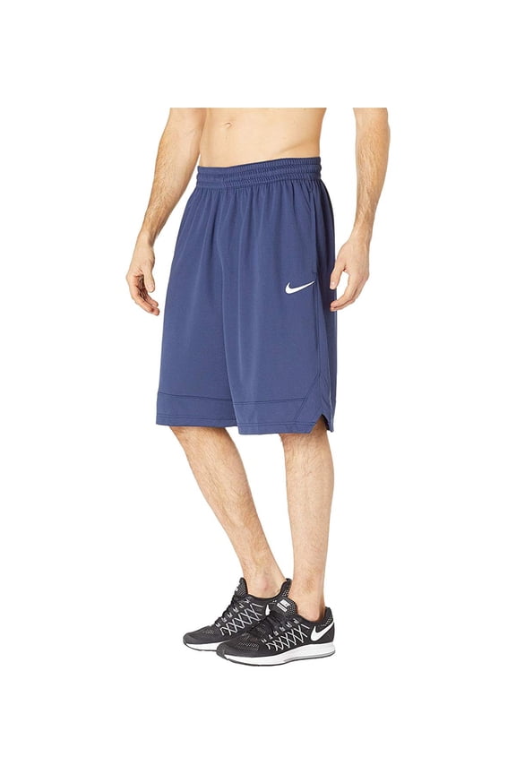 Dri-FIT Icon, Men's Basketball Shorts, Athletic Shorts with Side Pockets, Midnight Navy/Midnight Navy/White, 3XL