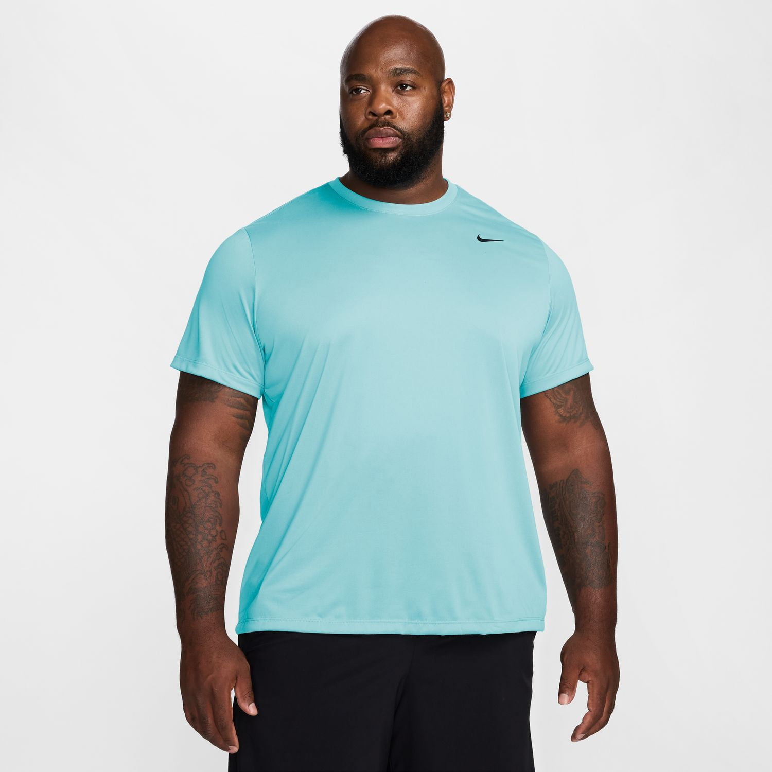 ★ Nike★ Sportswear T-shirt M Denim Turquoise HJ0733464 HJ Nike Dri-FIT Legend Men's Fitness T-Shirt Color: Denim