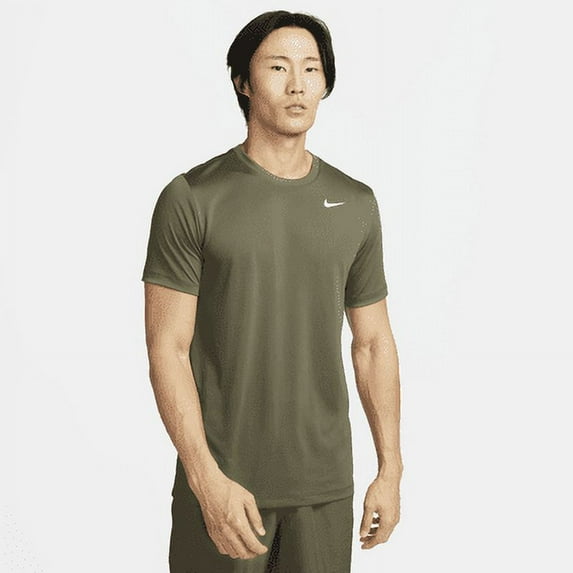 Nike Dri-FIT Legend Men's Fitness T-Shirt Color: Medium Olive/White Size: 2XL