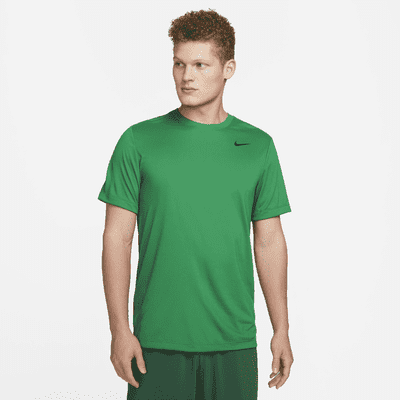 Nike Dri-FIT Legend Men's Fitness T-Shirt Color: Pine Green/Black Size: S Tall