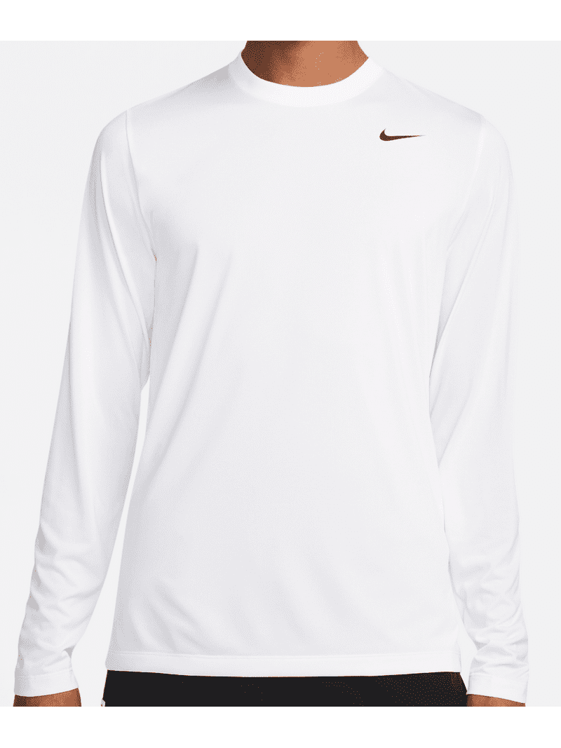Nike Dri-FIT Legend Men's Long-Sleeve Fitness Top Color: White