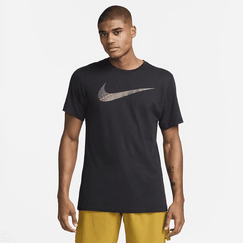Nike Dri FIT Men s Fitness T Shirt Color Black Size 2XL Tall Walmart