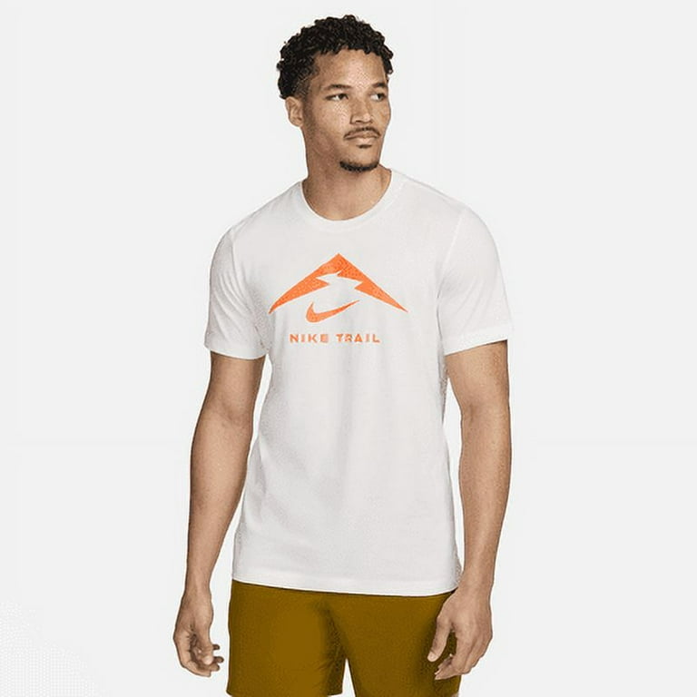 Nike Dri-FIT Men's Trail Running T-Shirt Color: Summit White Size