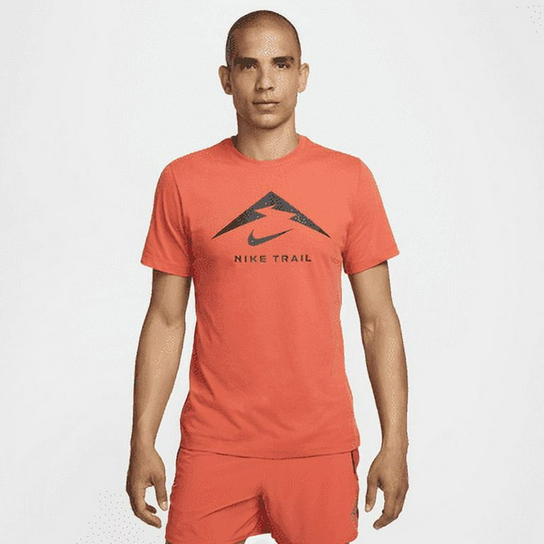 Nike Dri FIT Men s Trail Running T Shirt Color Summit White Size XL