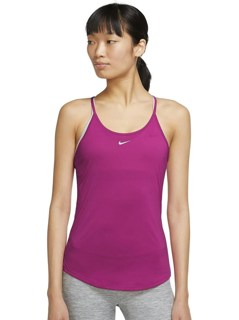 Nike Dri-FIT One Elastika Women's Standard Fit Tank (Pink, X-Large