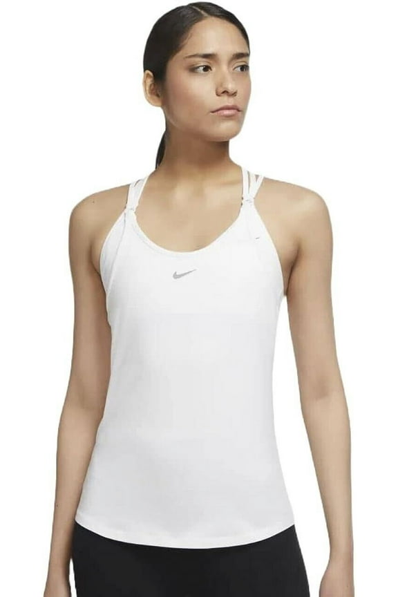 Dri-FIT One Luxe Women's Slim Fit Strappy Training Tank White Size XXL
