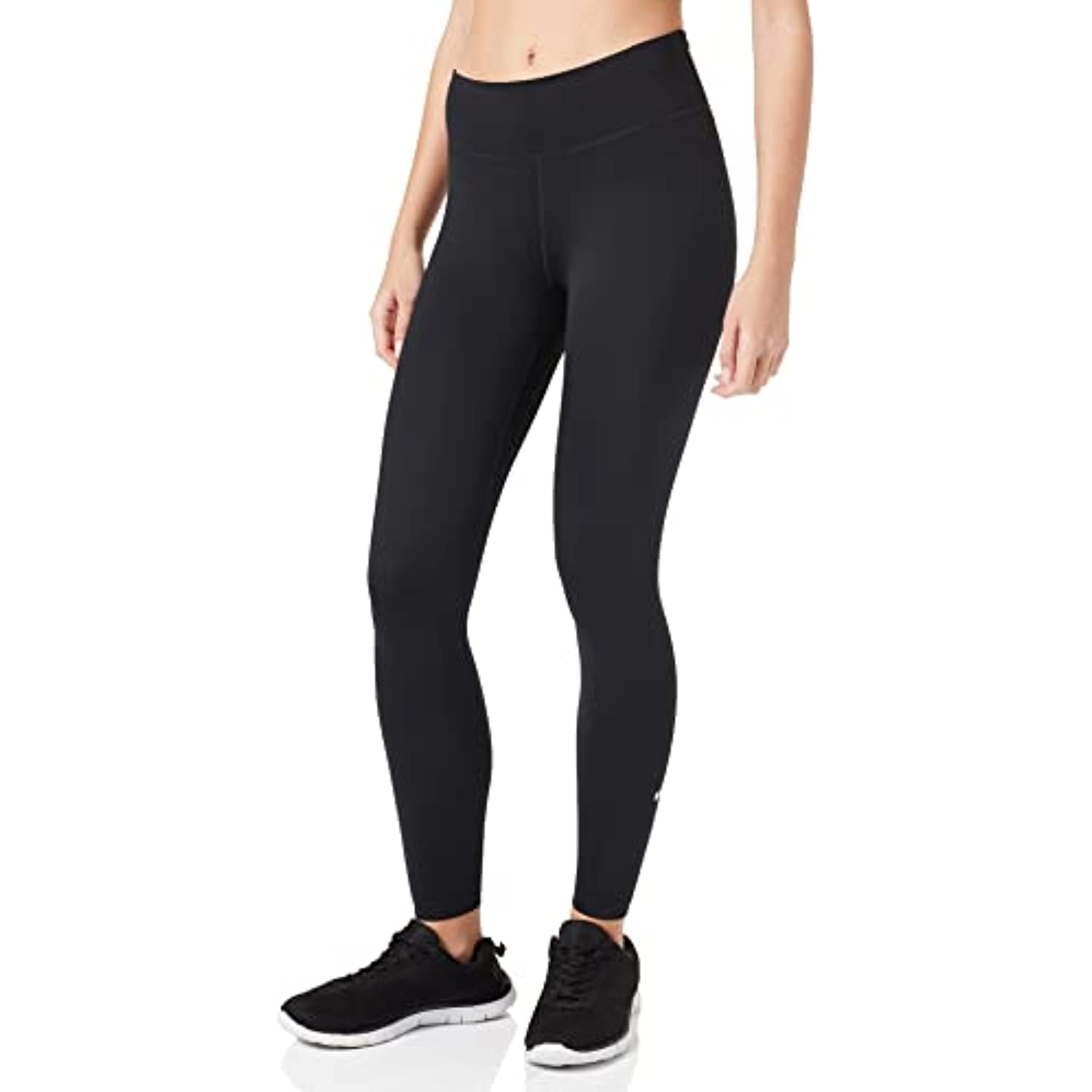 Nike Dri-FIT One Women's Mid-Rise Leggings Tights DD0252-010 Size L  Black/White 