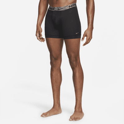 Nike Dri-FIT ReLuxe Men's Boxer Briefs (2-Pack) Color: Black Size: 2XL