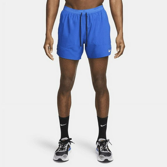 Nike Dri-FIT Stride Men's 5" Brief-Lined Running Shorts (Royal Blue/Black, Medium)