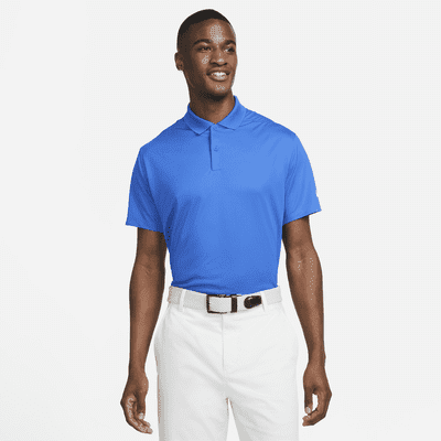 Nike Dri-FIT Victory Men's Golf Polo Color: Game Royal/White Size: L