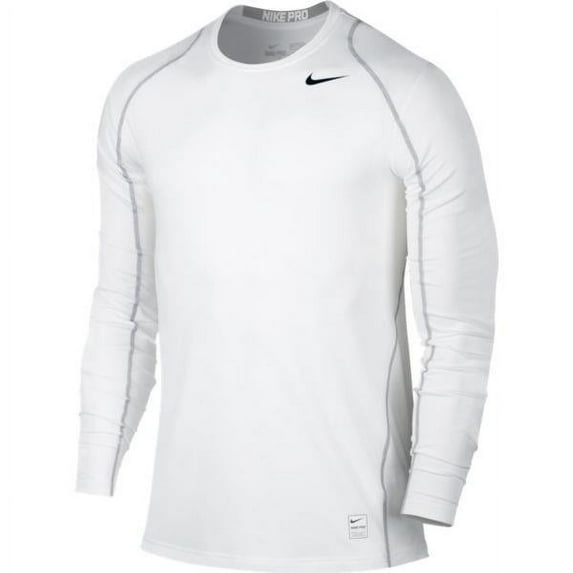 Nike Dri-Fit Men's Pro Cool Fitted Long Sleeve Shirt 703100-100 White