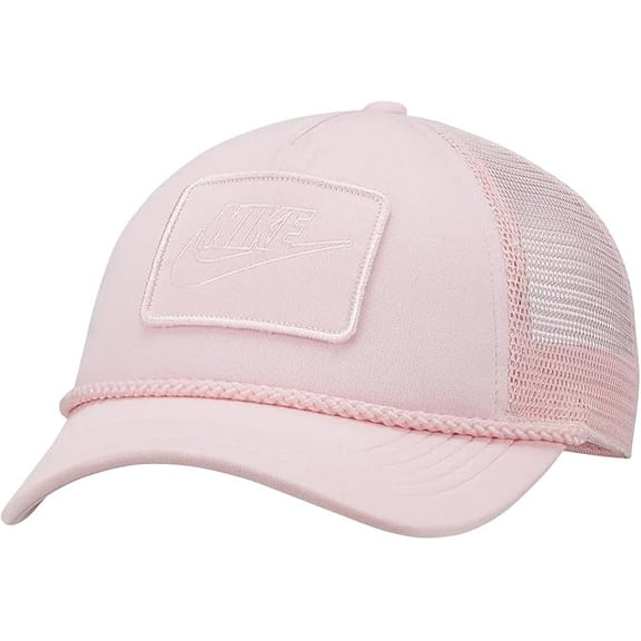 Nike Dri-Fit Rise Structured Unisex Trucker Hat Cap (Medium, Large, Medium Soft Pink)
