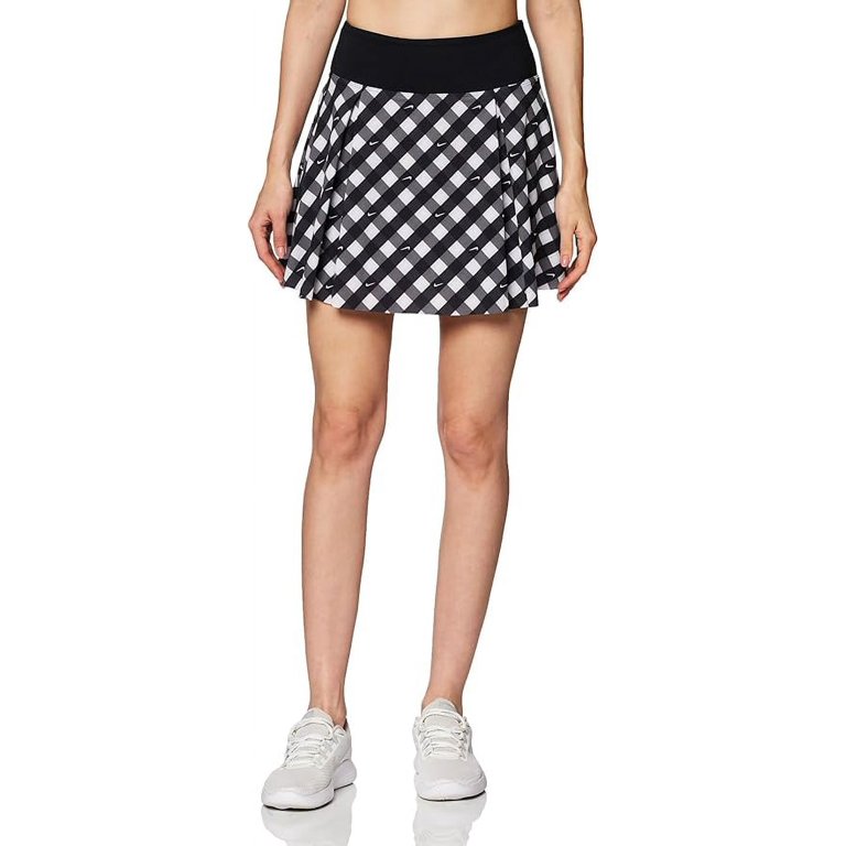 NIKE - ★新品★　NIKE　Nike Club Short Printed Skirt Nike Dri Fit Women's Printed Club Tennis Skort Black/White