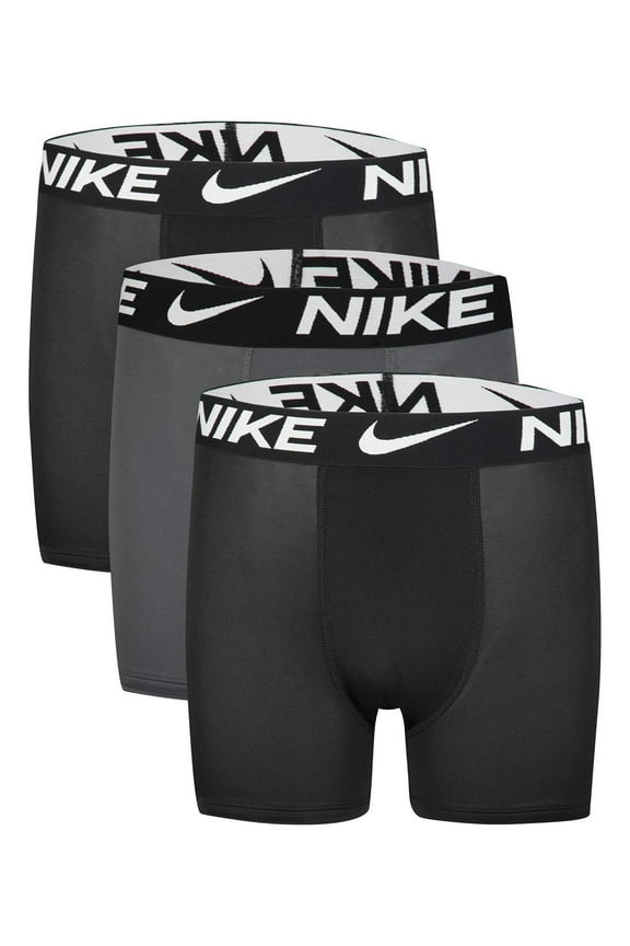 Boys Big Essential Dri-Fit Boxer Briefs, Pack Of 3, MultiColor, Size Small