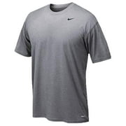 NIKE Dri-fit Mens Legend Poly Top S/s T Heather Gray Size S NWT
