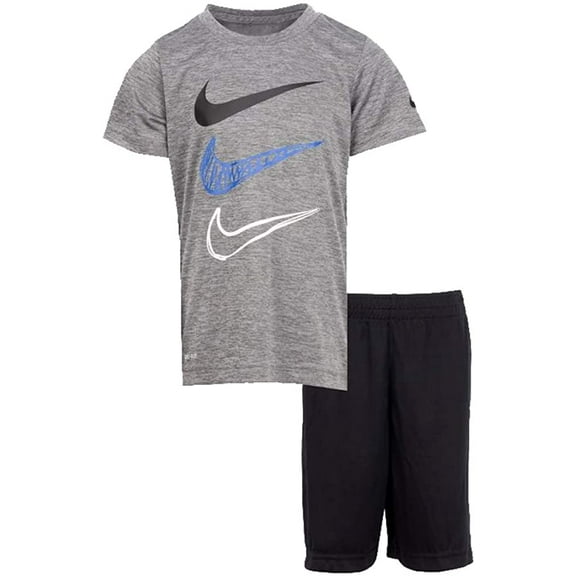 Nike Dropsets T-Shirt Shorts Set Little Boys 2-Piece Dri-FIT 4
