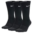 thumbnail image 1 of Nike Dry Cushion Crew Training Socks 3-Pair Pack Black/Anthracite/White L (Women 10-13 and Men 8-12), 1 of 2