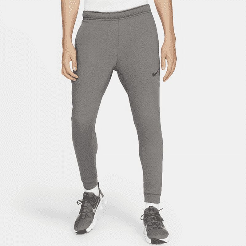 Nike Dry Men's Dri-FIT Taper Fitness Fleece Pants Color: Charcoal Heather/Black Size: XL Tall - Walmart.com