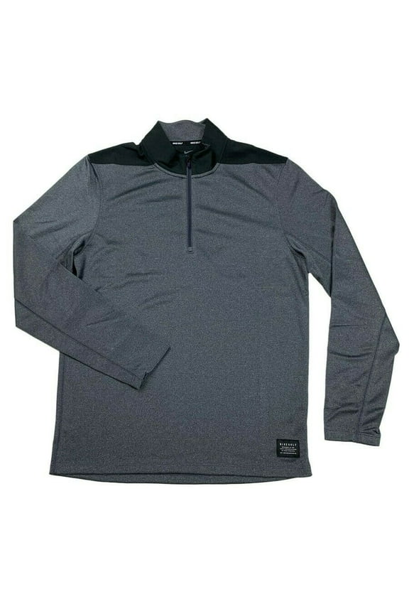 Dry Mens Top Core 1/4 Zip Dri-Fit Golf Shirt Dk.Grey AR2598 015 New (Regular,L)