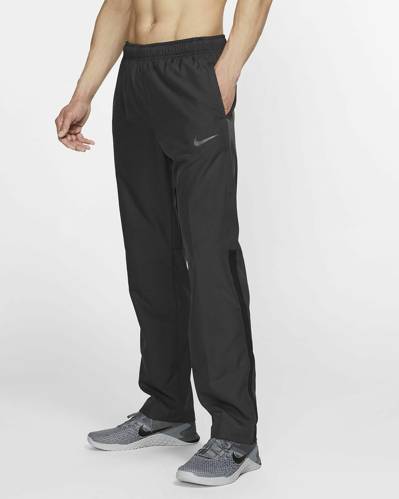 Nike Dry Team Men s Woven Training Pants Black Size L Walmart