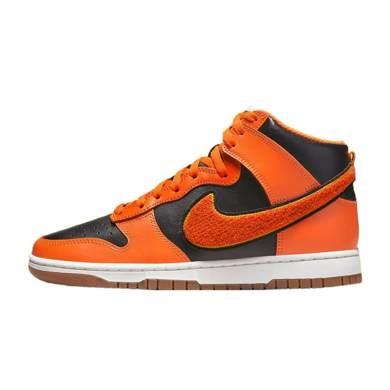 Nike Dunk High DR8805-002 Men's Black Safety Orange Basketball