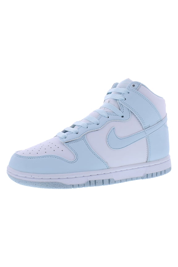 Dunk High Next Nature Womens Shoes Size 12, Color: White/Glacier Blue/White