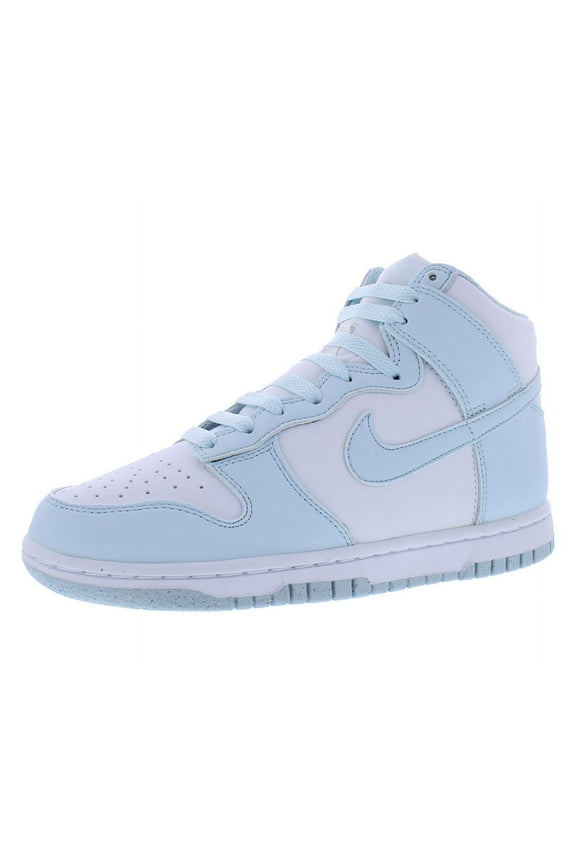 Dunk High Next Nature Womens Shoes Size 12, Color: White/Glacier Blue/White