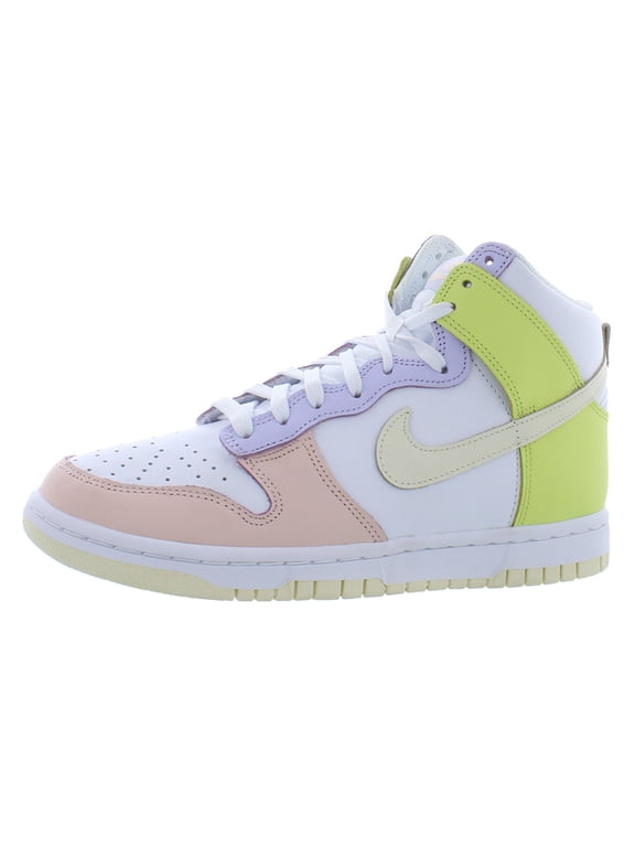 Dunk High Unisex Shoes Size 6.5, Color: White/Cashmere-LT Lemon Twist