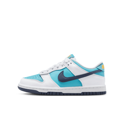 Big Kid's Nike Dunk Low BG Dusty Cactus/Thunder Blue (HF4794 345