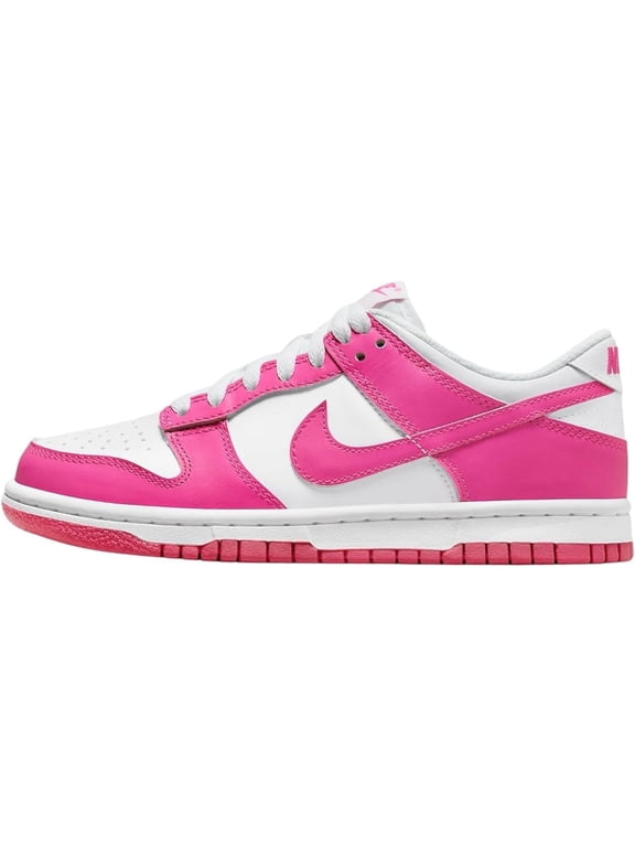Dunk Low White Laser Fuchsia Big Kids' GS Sneakers FB9109-102
