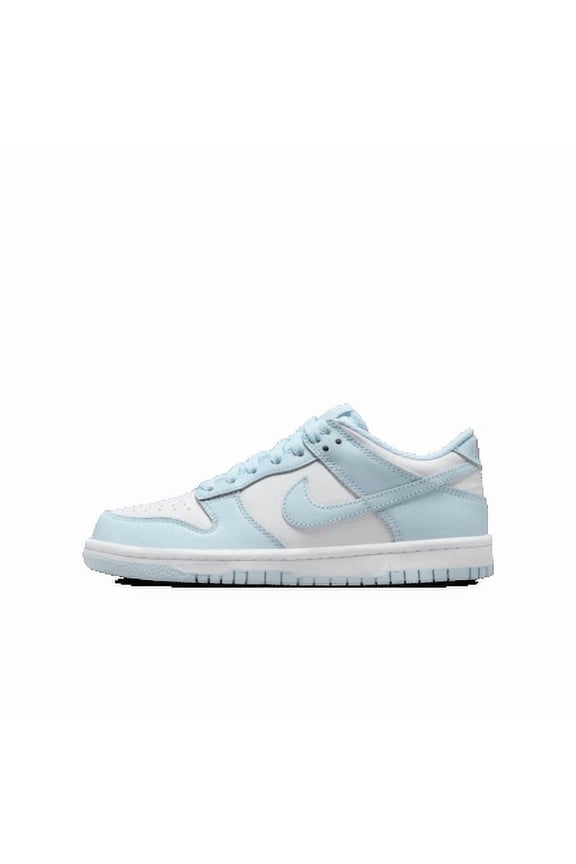 Dunk Low Big Kids' Shoes Color: White/Glacier Blue Size: 6Y