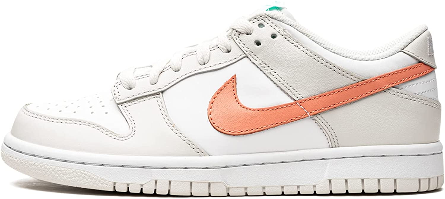Big Kid's Nike Dunk Low White/Crimson Bliss (CW1590 101) - 6