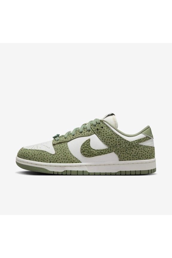 Dunk Low FV6516-300 Sneakers Women's Oil Green Leather Lifestyle Shoes PSS1
