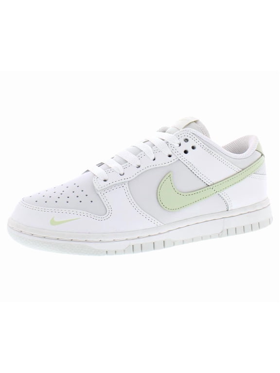 Dunk Low Leather Womens Shoes Size 5.5, Color: Phantom/Light Bone/Olive Aura
