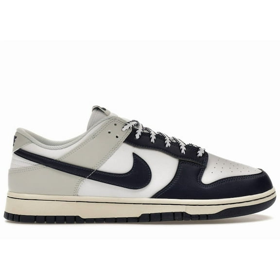 Men's Nike Dunk Low Retro White/Midnight Navy (IM2222 101) - 10.5