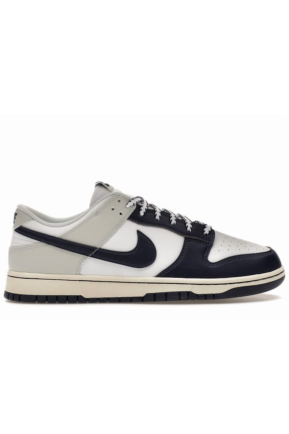Men's Nike Dunk Low Retro White/Midnight Navy (IM2222 101) - 10.5