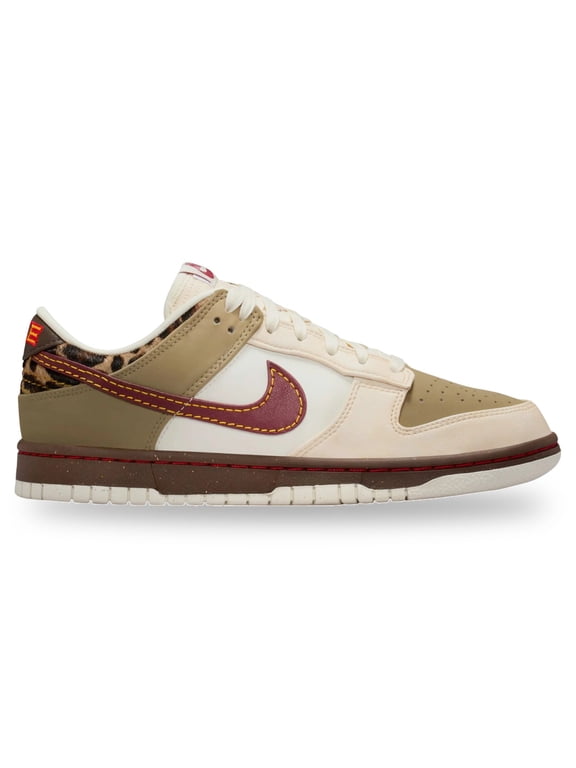 Dunk Low Retro Khaki Team Red Pearl White Leopard (Women's)