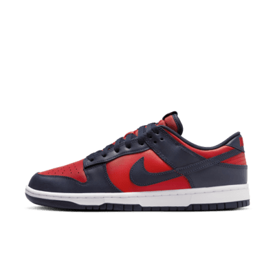 Nike Dunk Low Retro Men's Shoes Color: University Red/White/Obsidian Size: M 11 / W 12.5