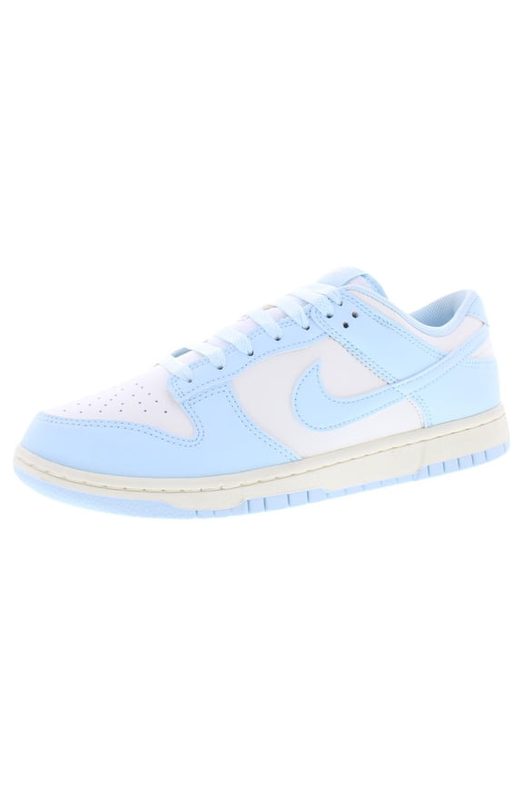 Dunk Low Retro Leather Mens Shoes Size 9.5, Color: Pale Ivory/Glacier Blue