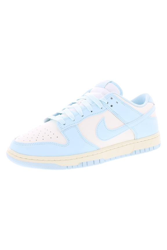 Dunk Low Retro Leather Mens Shoes Size 8, Color: Pale Ivory/Glacier Blue