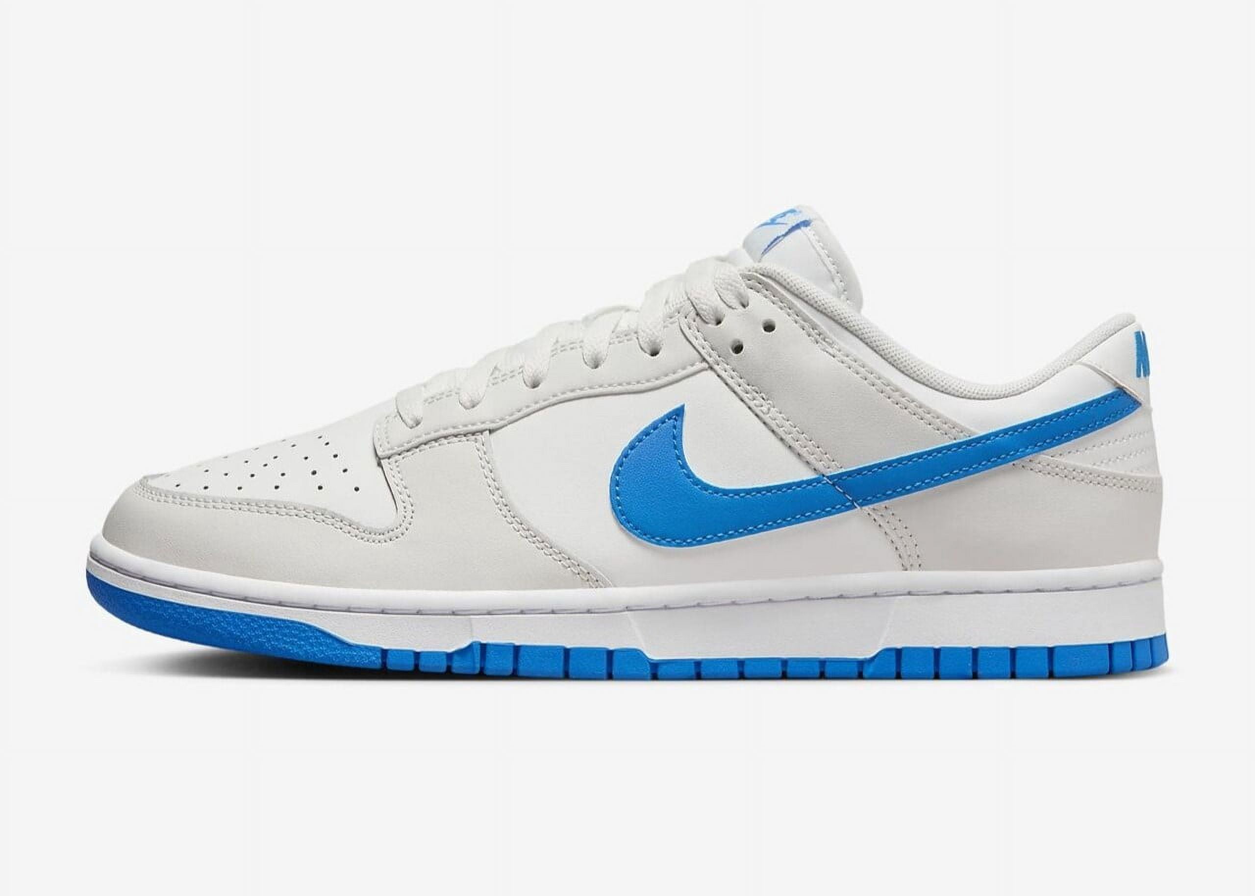 Nike Dunk Low Retro Sneaker Men's US 10 White Leather Low Top DV0831-108 HE68 (8.5)