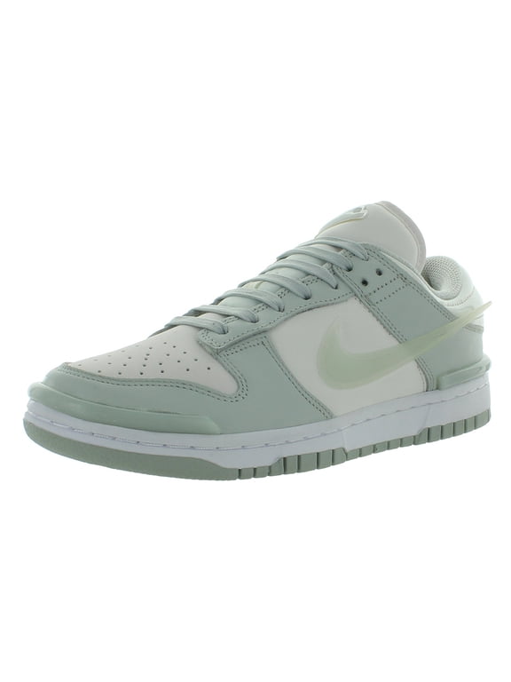 Dunk Low Twist Leather Womens Shoes Size 6, Color: Light Silver/Sail/White