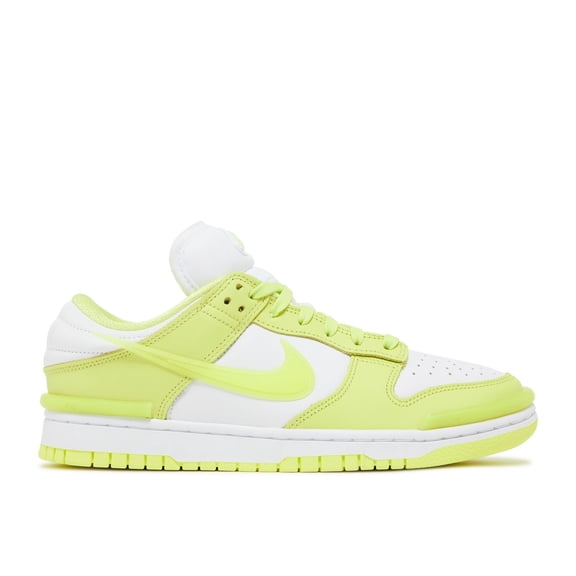 Nike Dunk Low WMNS Shoes, Light Lemon Twist/Light Lemon Twist/White, Size 9