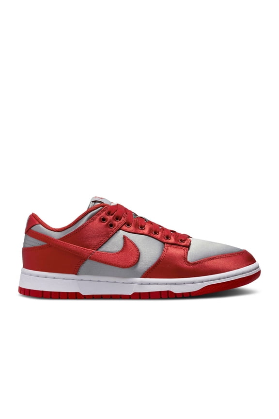 Dunk Low WMNS Shoes, Medium Grey/Varsity Red/White, Size